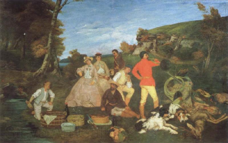 Gustave Courbet Jagdfruhstuck Spain oil painting art